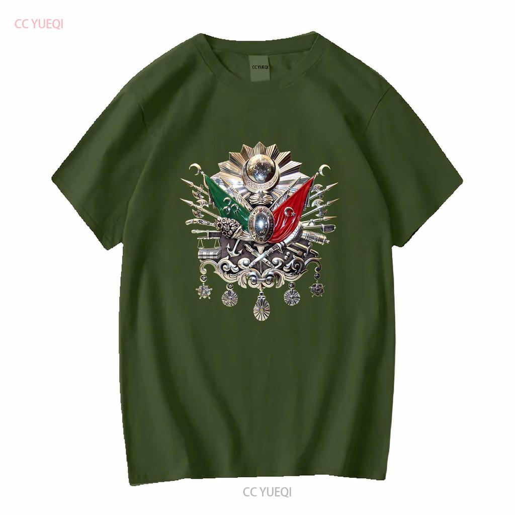 NOUVEAU T-shirt LIMITED Blason de l'Empire Ottoman vintage Lavé homme vêtements de designer mode Doux Légèrement Extensible Élégant
