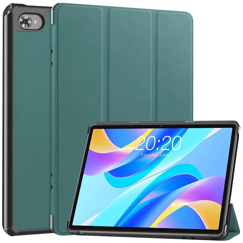 

Кожаный чехол для Teclast M40 Plus Pro P30s P40HD T50 Pro, чехол с откидной подставкой Smart Folio Tablet для Teclast M40 Plus P30s T50, противоударный чехол для детей For Teclast T50 Pro темно-зеленого