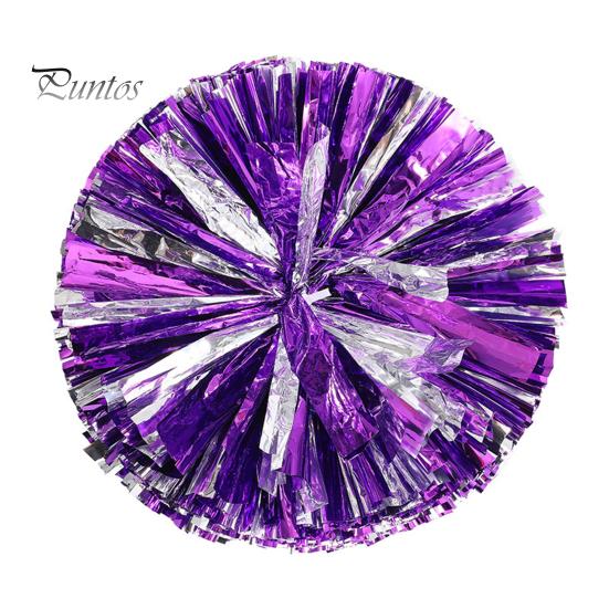 Cheerleading Bouquet Metallic Foil Hand Flowers Kids Teens Sports Team Ball Game Cheerleader Streamers Pom Poms