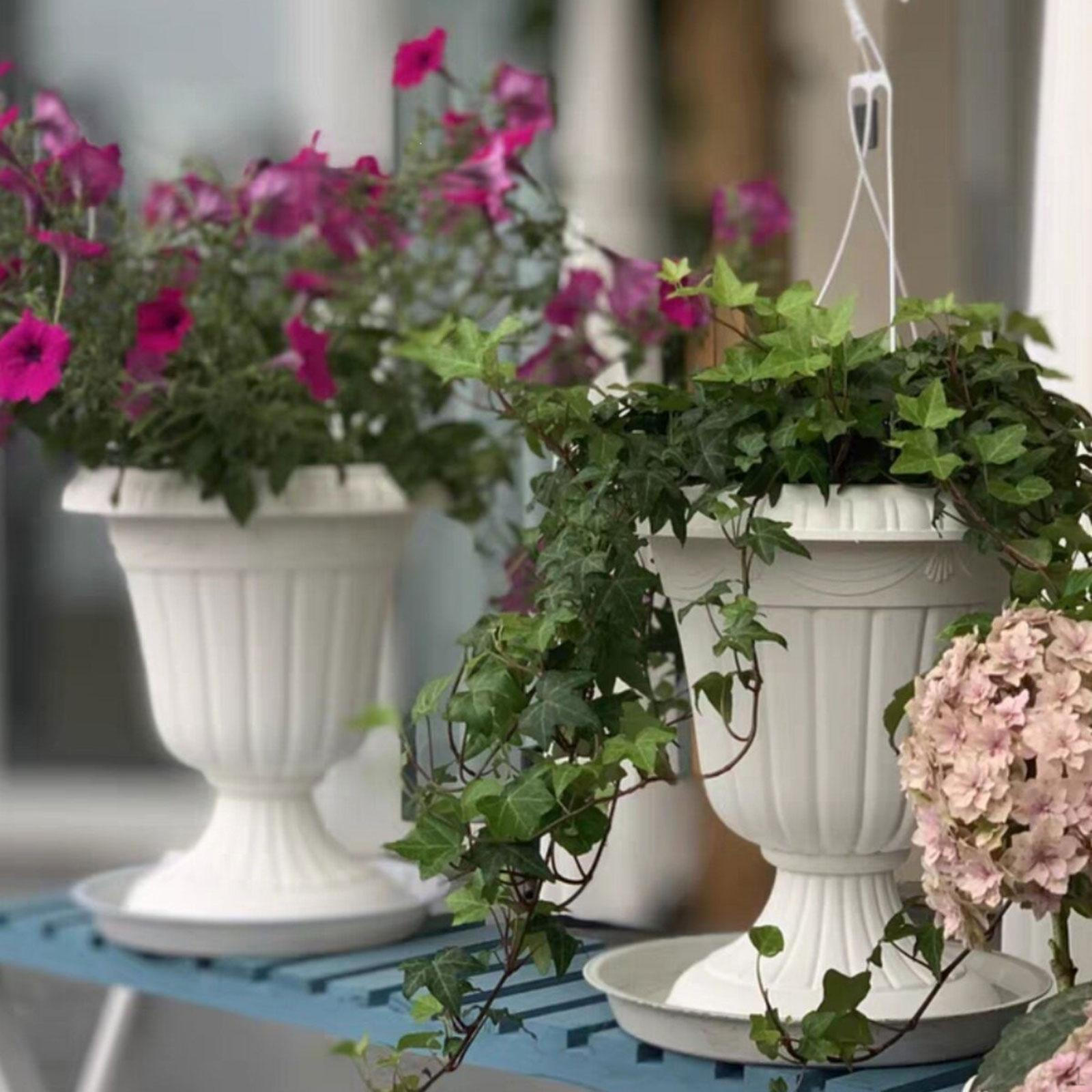 

Flower Vase Floral Arrangement Bouquet Desktop Decoration Organizer Plant Pot for Fireplace Shelf білий