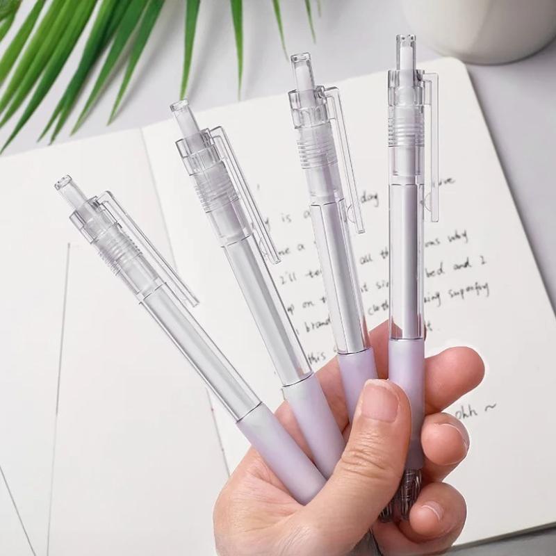 0.5mm Simple Transparent Press Neutral Pen Office School Writing Student Supplies Stationery