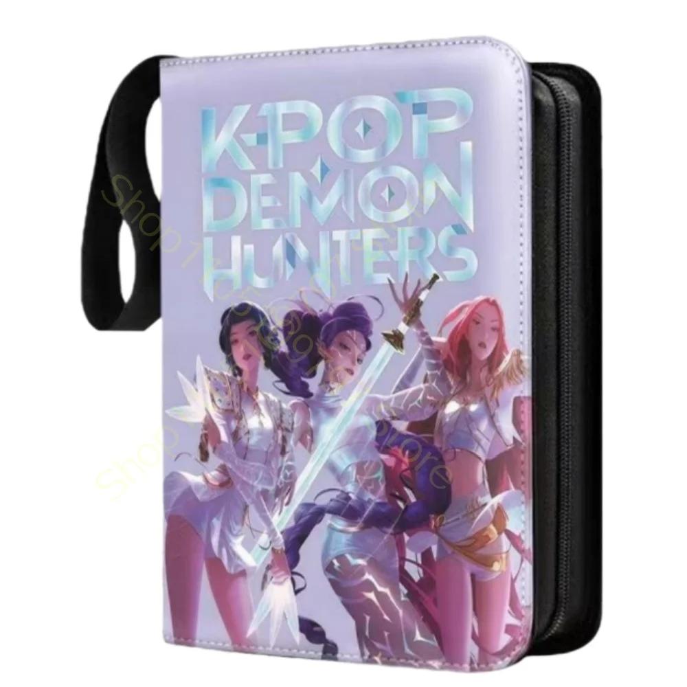 Kpop Demon Hunters Holder Binder Anime Card Protector Albums Collections Folder Rumi Mira 400Pcs Card Hold Book Kids Toys Gifts