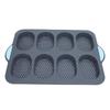 Silicone Bread Pan Nonstick Heat Resistant Perforated French Bread Baking Pan Cake Pan with Anti Slip Handles