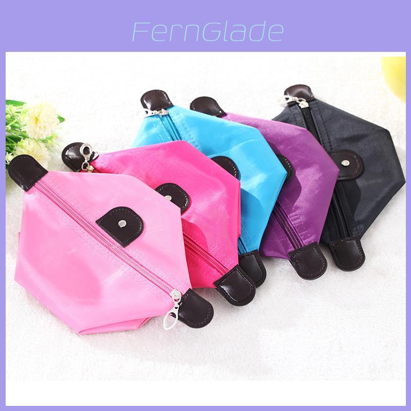 Dumpling Makeup Bag Foldable Travel Cosmetic Organizer With Handheld Design For On The Go Use