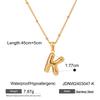 Stainless Steel Letter Necklace Pendant, High-end Collar Chain, Titanium Steel Jewelry for The Neck.