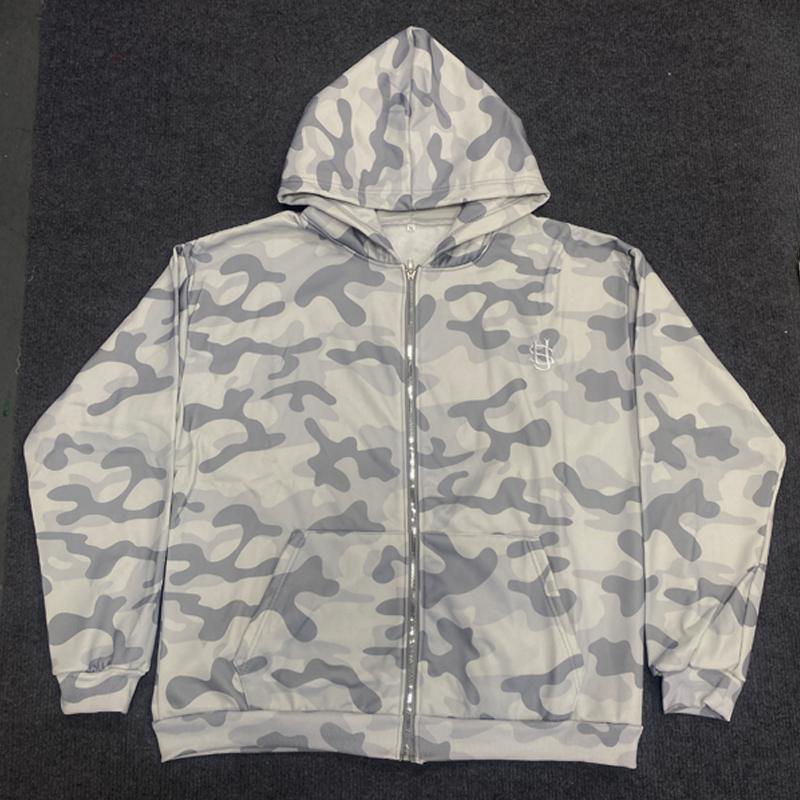 

Європейський та американський Y2K ретро вуличний тренд худі на блискавці L