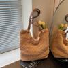 Summer Woven Straw Shoulder Bags Travel Vacation Women Beach Bag Commuter Large Capacity Hollow Tote Bags Casual Ladies Handbags
