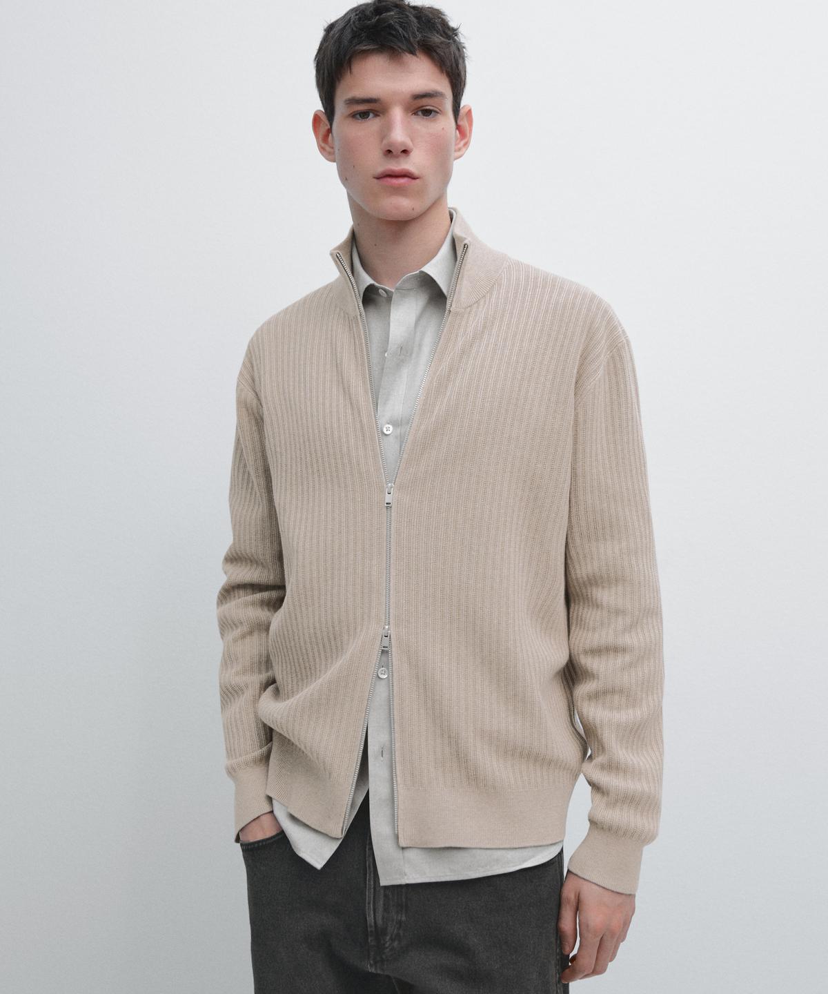 Massimo Dutti 100% kokvilnas adīts kardigans
