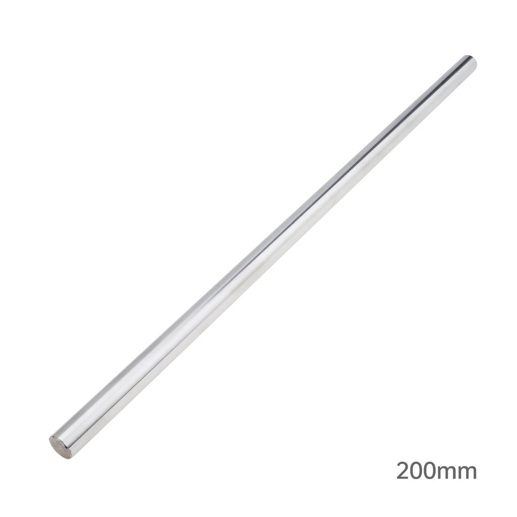 Albero Guide Lineari in Acciaio al Carbonio 10mm x 300mm Barra Tonda Liscia per Assemblaggio Strutture Meccaniche e Costruzione Dispositivi Fai-da-te