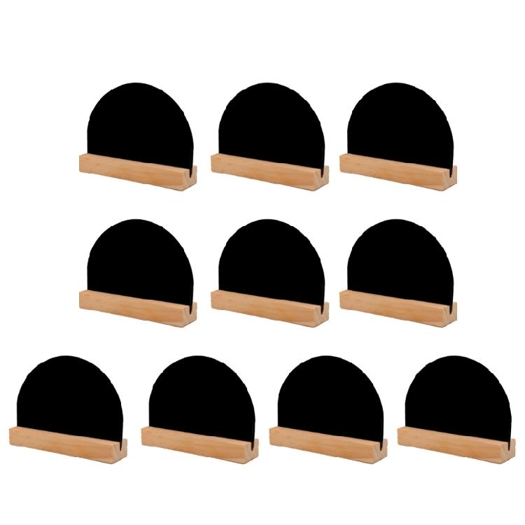 10Pcs Double Sided Blackboard Signs Small Tabletop Chalkboard Signs with Wood Stand Buffet Food Label Signs for Wedding