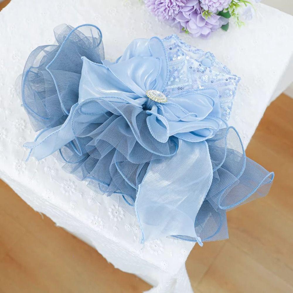 Fluffy Pet Princess Dress Soft Pet Costume Puppy Fairy Skirt  for Small and Medium Sized Dogs