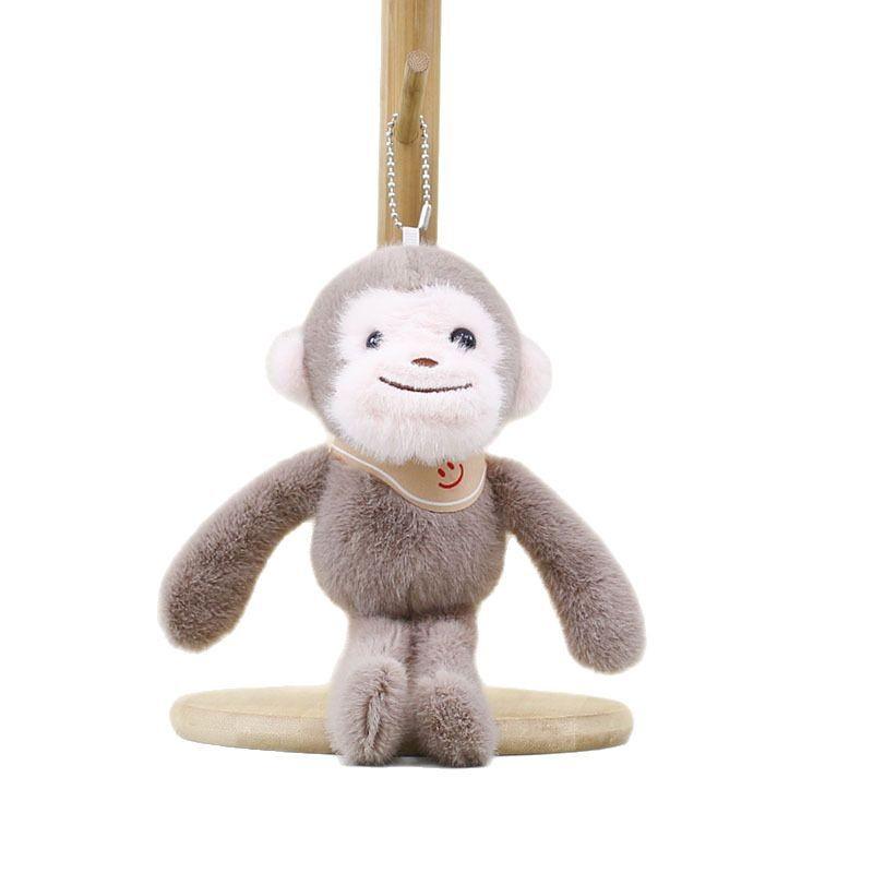 Plush Monkey Toy Keychain With Soft Pp Cotton Filling For Kids Gift Decor Bag