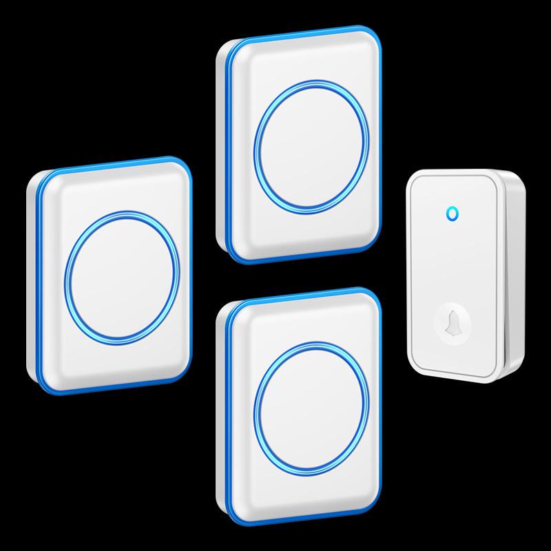 Wireless, Battery-Free Doorbell Switch: Waterproof, Ultra-Long Range, Smart Caller for Home and Elderly белый