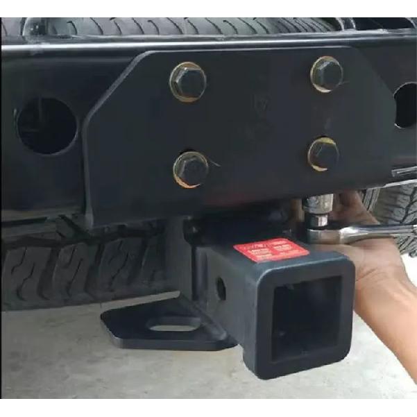 Black steel rear tow hook, fit Toyota Prado LC120