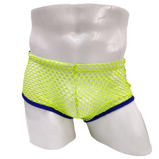 Fashion Sexy Mesh See-through Low Waist Men's Breathable Boxer Briefs Underwear