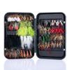 Goture Dry Flies, Complete Set of 64, Fly Box Included, Fly Fishing Set for Mountain Stream, Tenkara, and Trout Fishing, Handmade Lure Set for Saltwat