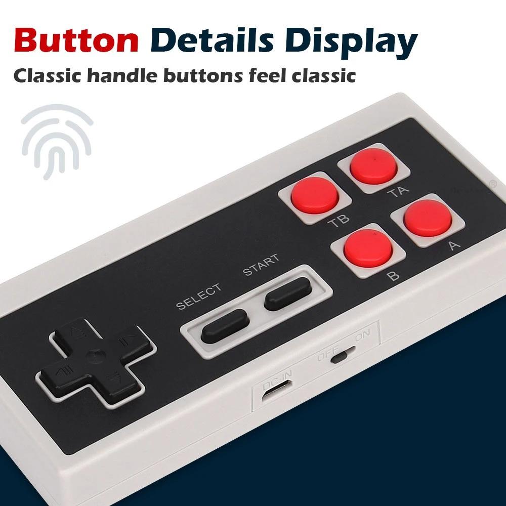 Retro Game Console 3'' Screen, Built-in 1000 Classic Games and 2 Wireless Controllers, Support TV Connection & Double Play, Handheld Cassette Game