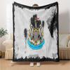Coperta in Flanella con Stemma del Newcastle United, Poliestere Morbido, Design Moderno, Per Tutte le Stagioni, per Campeggio, Viaggi, Regali per le Feste o Compleanni