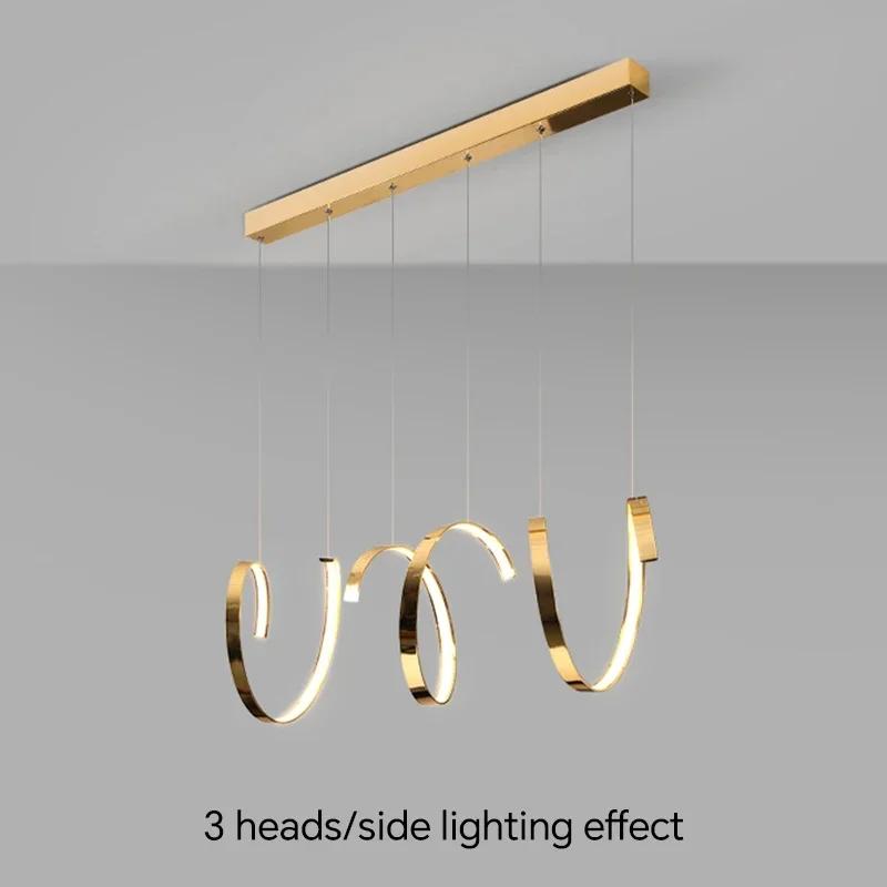 Modern Led Pendant Light Chandelier For Living Dining Room Kitchen Island Luxury Irregular Hanging Lamp Lighting Fixture Luster
