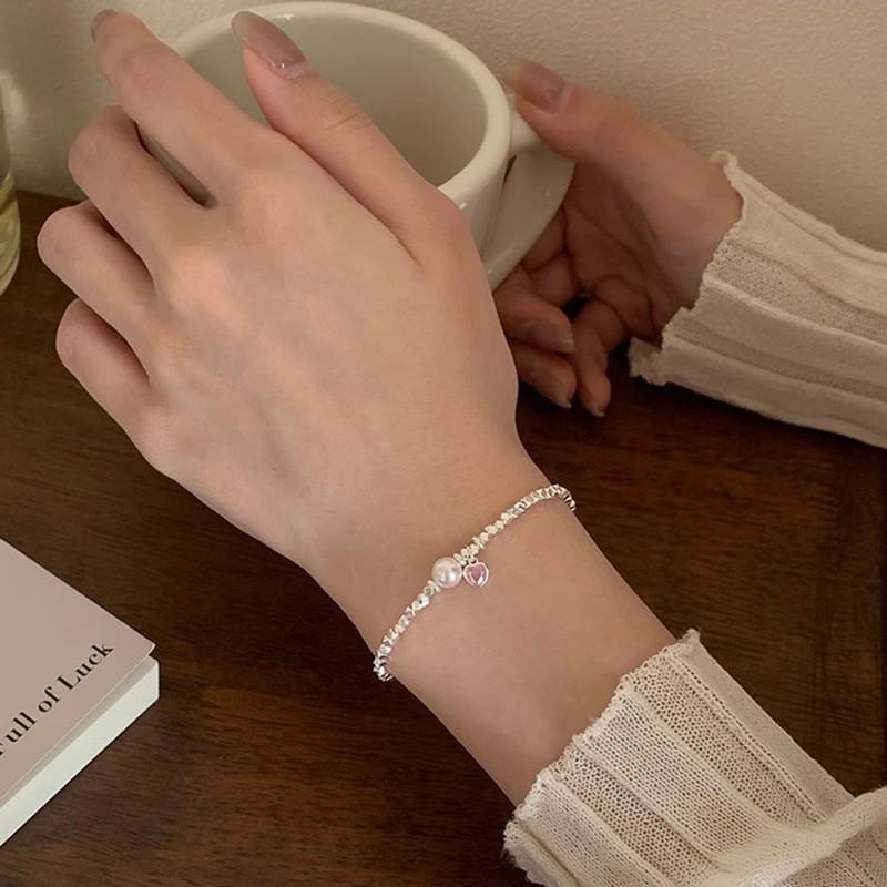 Women's Elegant Zircon Pearl Bracelet - Trendy, High-End, Light Luxury Fashion Jewelry