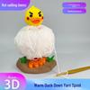3D Printed Duck Feather Yarn Spool Holder and Knitting Tool Rotating Stand Display