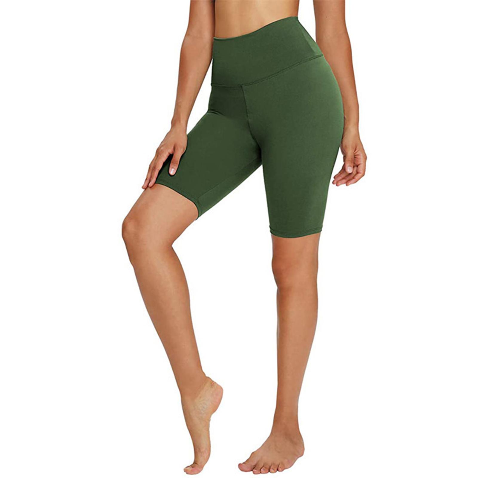 Women s Barely-There Yoga Shorts. Peach Buttocks Fitness Pants. High-Elastic Tight Abdomen-Lifting Buttocks Cycling Pants M