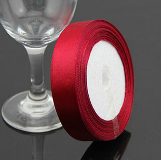 2cm Satin Polyester Ribbon for Gift, Souvenir Packaging, Wedding Cake Decoration, and Binding.