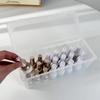 Transparent plastic storage box, desktop cosmetics, nail polish, lipstick shelf, office stationery and sundries storage box
