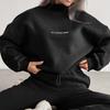 2026 Spring and Autumn New Women's Printed Casual Versatile Sweater Set Two-piece Set