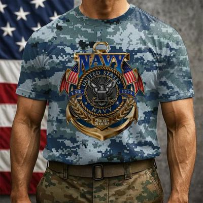 Herren T-Shirts Herren Neues 3D Digital Bedrucktes Modisches Hübsches Kurzarm T-Shirt