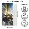 Locomotive Enthusiasts Sports Towels Quick-drying Double-sided Velvet Beach Towels Printed Bath Towels