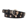 Versatile Pu Leather Belt For Women With Punching Detail And Buckle Metal