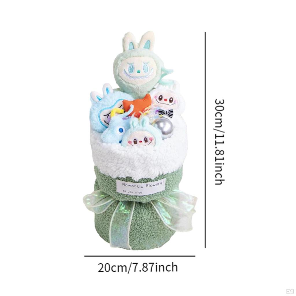 Plush Toy Doll Bouquet Home Decor for Anniversaries Bridal Shower Mother Day Coffee