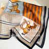 111% Mulberry Silk 71 * 71 Silk Scarf Women's Summer Horse Versatile Decorative Scarf Four-season Small Scarf
