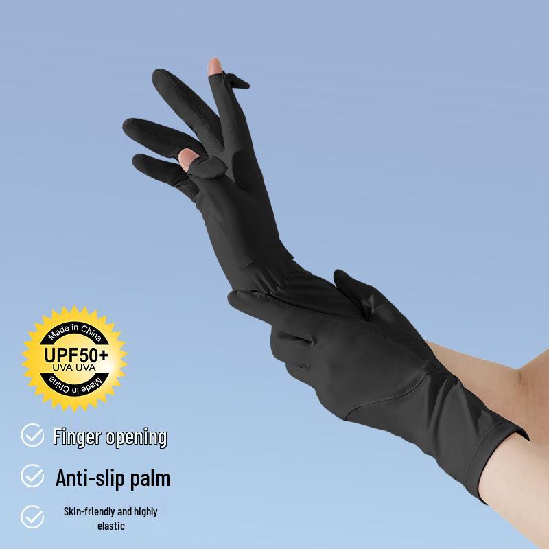 Ice Silk Cycling Gloves - UV Protective, Touchscreen, Sun Protection for Spring and Summer