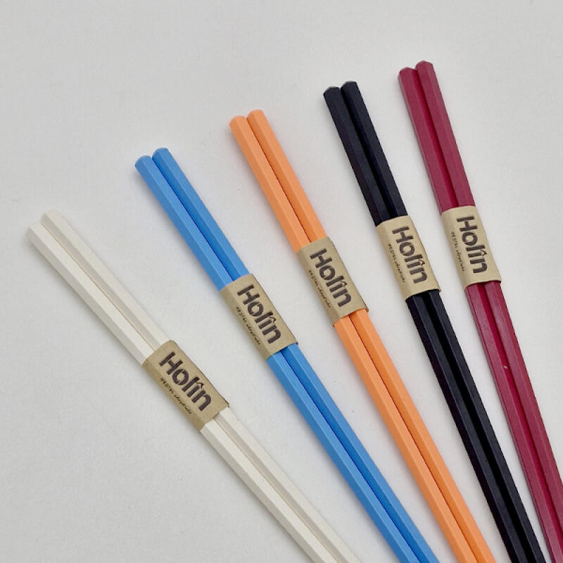 

Lightweight Japanese and Chinese Hexagonal PBT Pastel Antibacterial Chopsticks (3 pcs) 1 black