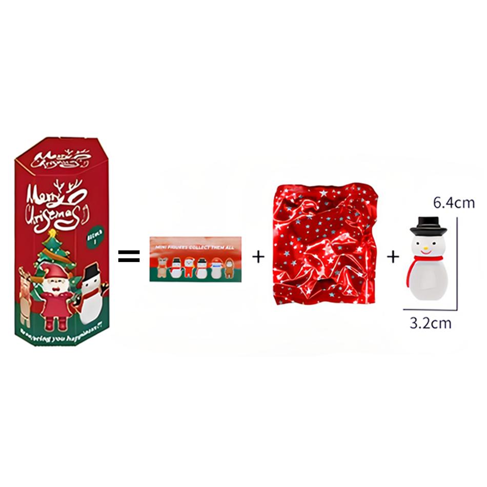 Mini Santa Claus Party Slepá krabička Série Vánoční panenka Ručně vyráběná Slepá krabička PVC Model Dekorace na mobilní telefon Vánoční dárky