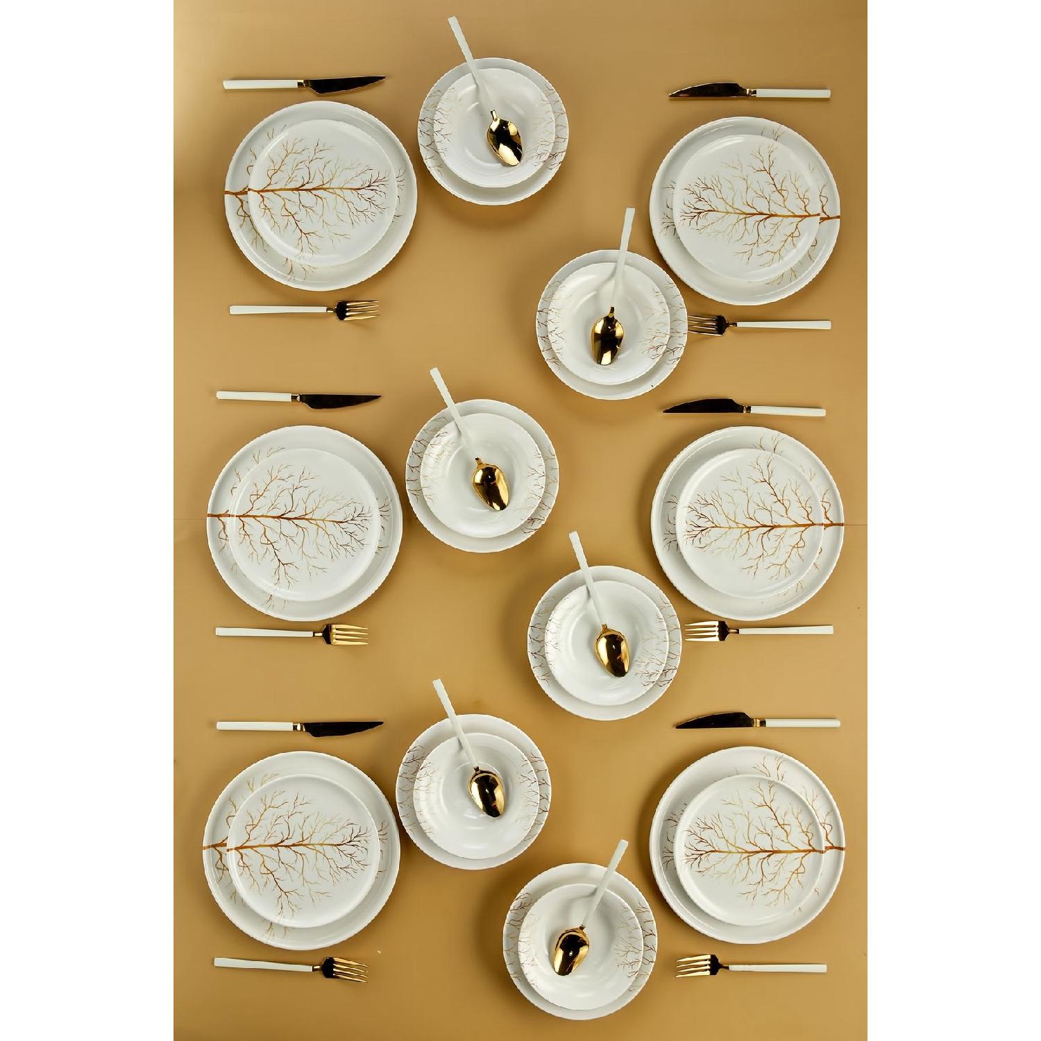 

Golden Tree Lux Ceramic 24 Piece Dinner Set For 6 Persons, Dinner Set