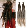 24 Inch DreadLock Extensions Handmade Thin And Soft Reggae Hip-Hop Style Synthetic DreadLock Extensions Crochet Hair for Women