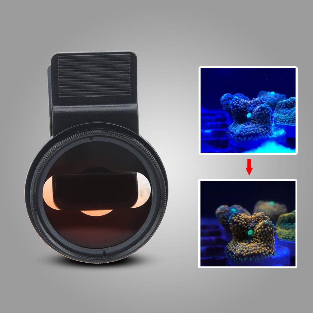 Deep Sea Photography Filter Lens with Macro Coral Mirror for Sea Underwater Shooting