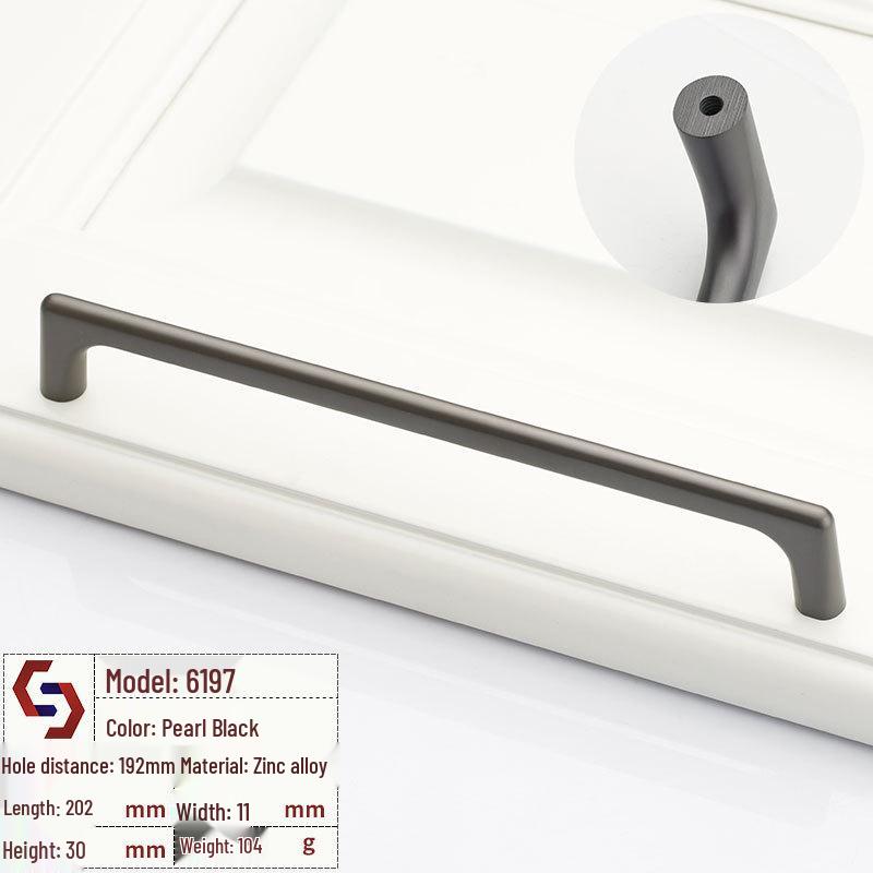 Maniglia per Armadio e Cassetto Perla Nera Moderna