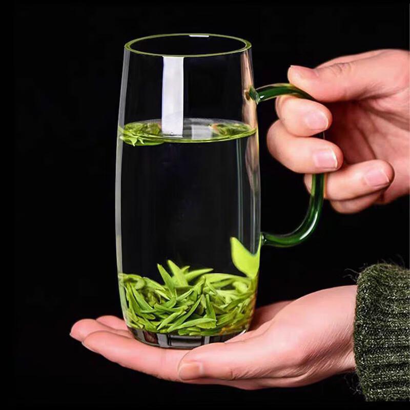 Glass Drinking Mug with Handle