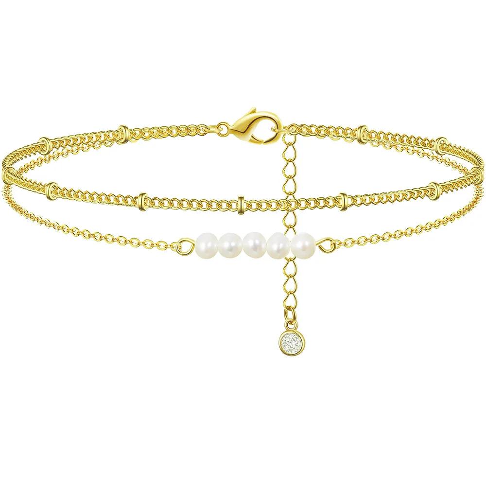 Stainless Steel Anklet For Women Turkey Blue Eye Of Evil Cross Charm Ankle Bracelet Waterproof Chain On Foot Jewelry