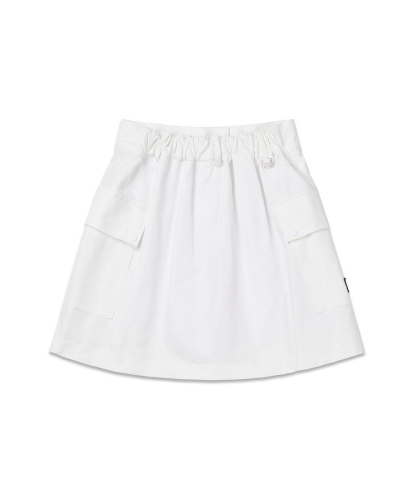MACKY Cargo Pop Skirt White