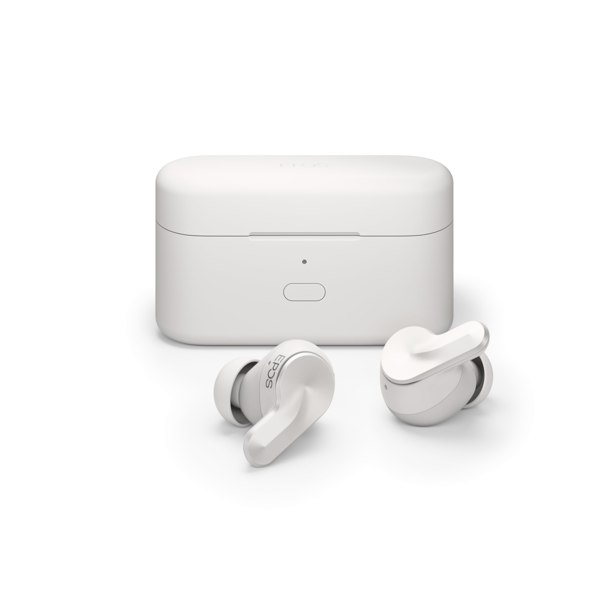 

EPOS ADAPT E1 True Wireless Earbuds White Hybrid Multipoint Microsoft Teams Made for iPhone 50 Hours of Wireless IPX5 Waterproof - ANC, Bluetooth, &