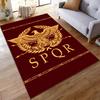 Roman Eagle SPQR Emblem Design Rug Non-slip Rug Suitable for Living Room and Bedroom Sofas