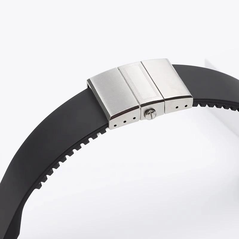 Silicone Watch Strap for Athens Observation Navigation 1183 Men's Women's Waterproof For Ulysse Nardin Rubber Watchbands