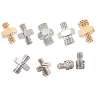 1/4 Inch Male To 1/4 3/8 Inch Male Camera Screw Mount Adapter Tripod Screw Adapter Thread For Camera Tripod Monopod Ring Light