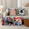Housse de coussin Artiste de graffiti britannique B-Banksy Coussin de bureau Convient pour canapé voiture chambre à coucher Housse de coussin décorative