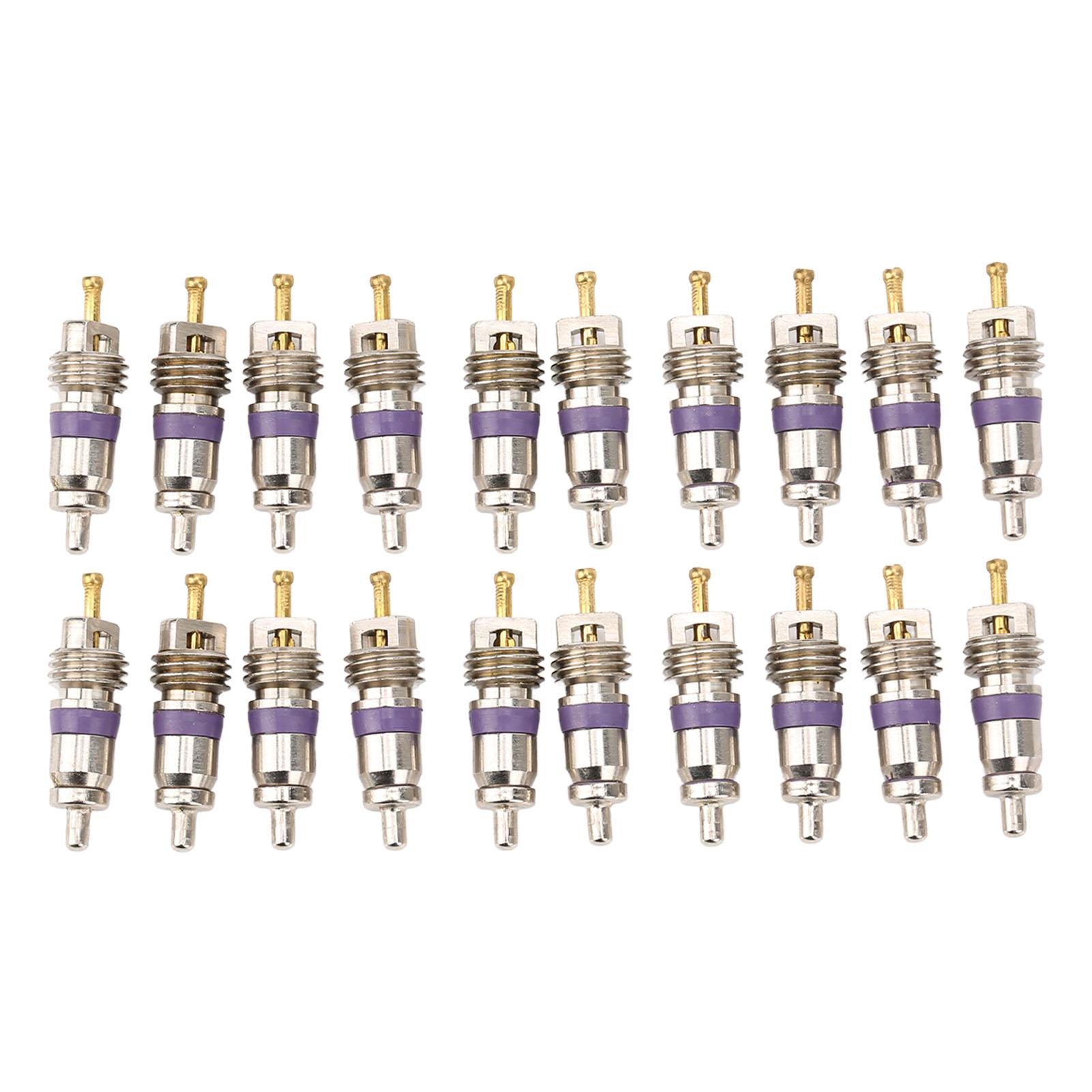 Kaisai Unisex 20Pcs Car Air Conditioning Valve Core Automobile Air Conditioner Valve Stem Core Replacement For Benz